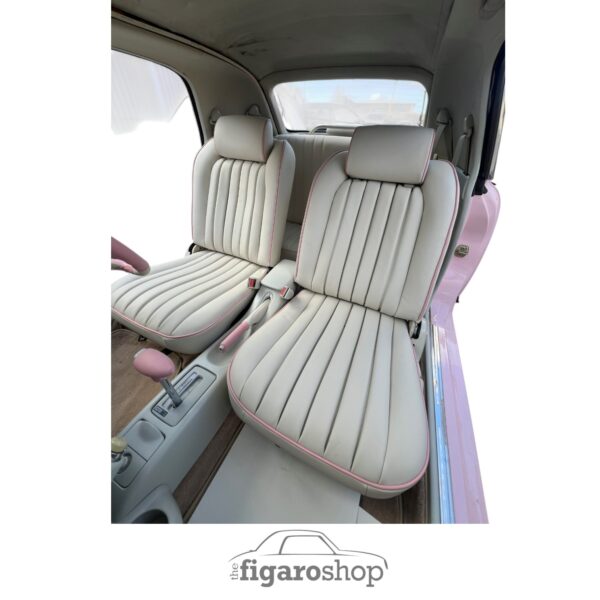 Nissan Figaro Front Seat Full Leather Re-trim (Pair) - Image 3