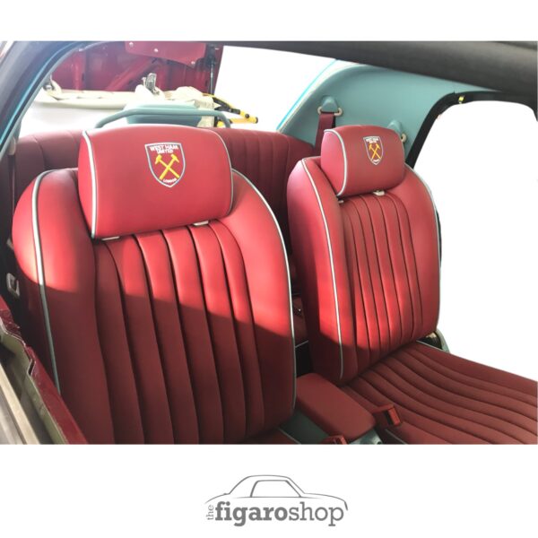 Nissan Figaro Front Seat Full Leather Re-trim (Pair) - Image 6